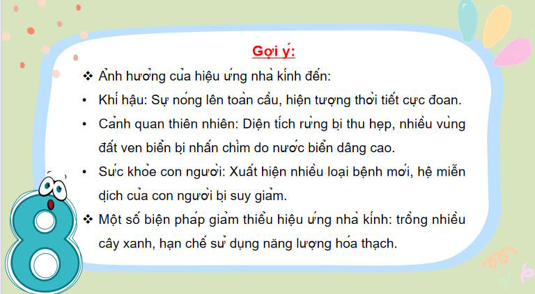Bảo vệ môi trường giảm thiểu hiệu ứng nhà kính