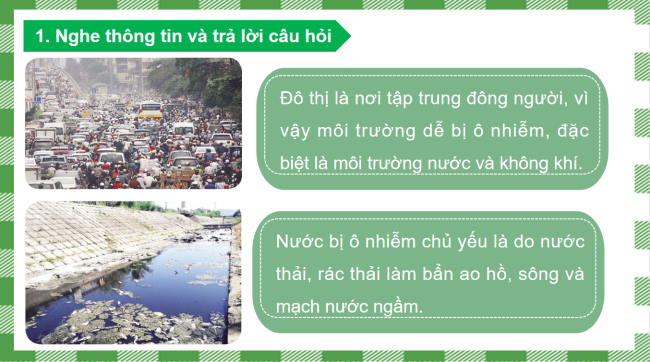 PowerPoint Tiếng Việt 3 Bài 13: Trao đổi Bảo vệ môi trường đô thị