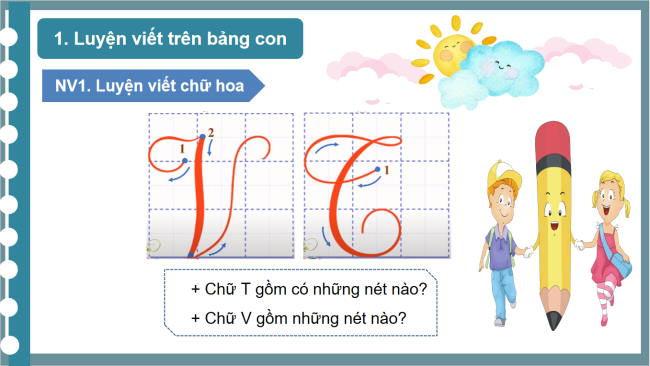 PowerPoint Tiếng Việt 3 Bài 14: Ôn chữ viết hoa T, V