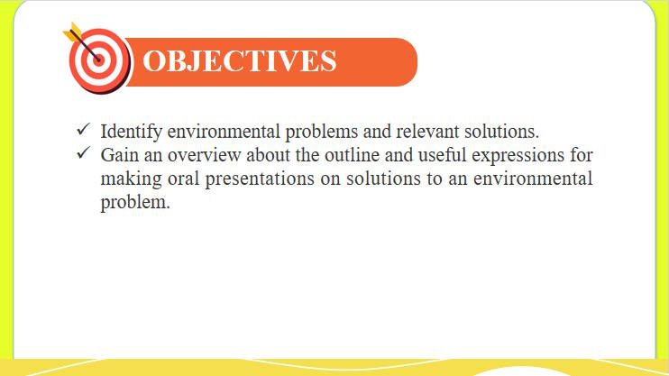 Tiếng Anh 10 Unit 9: Speaking