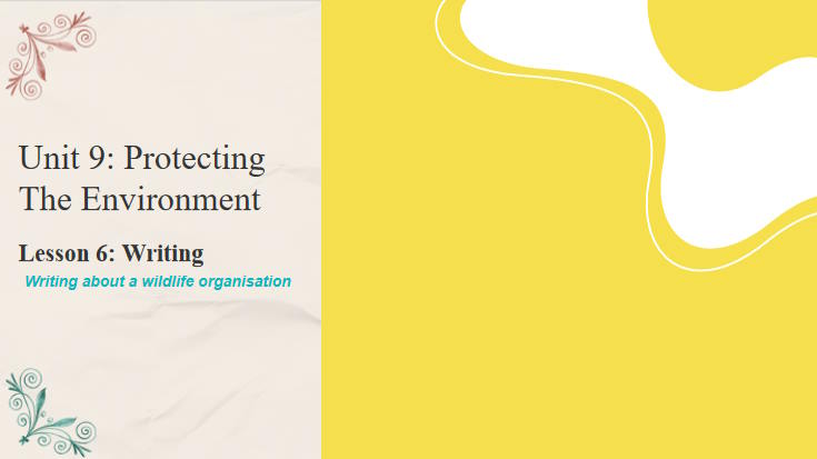 Tiếng Anh 10 Unit 9: Writing