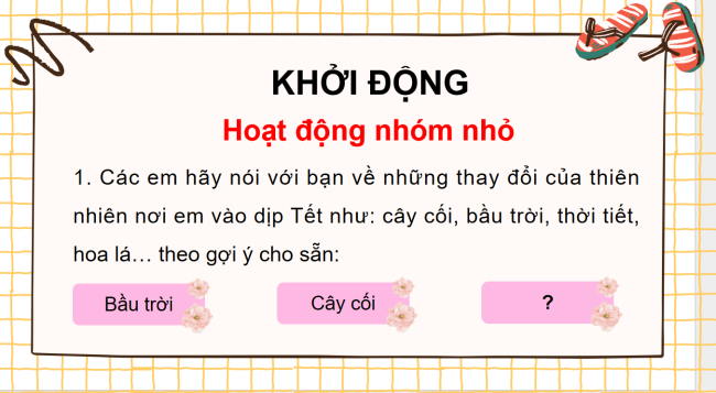 PowerPoint Tiếng Việt 3 Bài 1: Chiếc áo của hoa đào