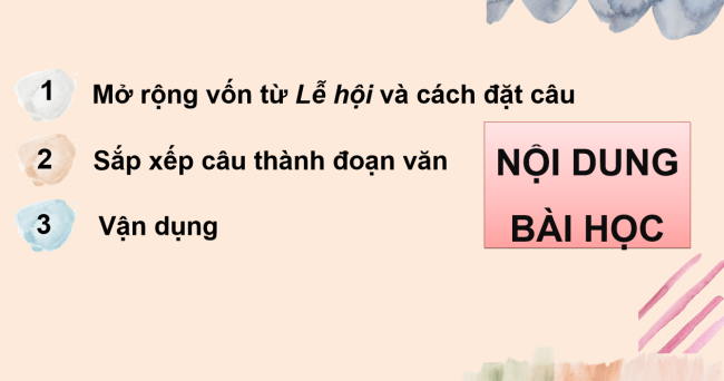 PowerPoint Tiếng Việt 3 Bài 1: Mở rộng vốn từ Lễ hội