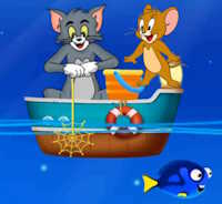 Trò chơi PowerPoint Tom and Jerry câu cá