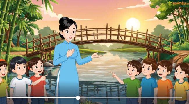 Hình ảnh Video khởi động Tiếng Việt 4 Bài 22: Cái cầu