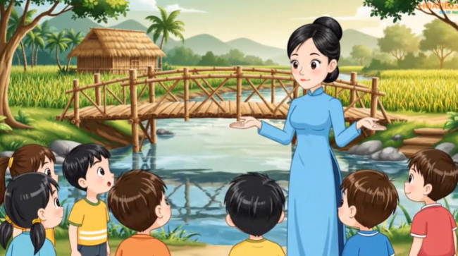 Hình ảnh Video khởi động Tiếng Việt 4 Bài 22: Cái cầu