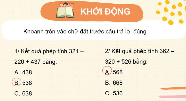 PowerPoint Toán 2 Bài 62: Phép trừ (có nhớ) trong phạm vi 1000