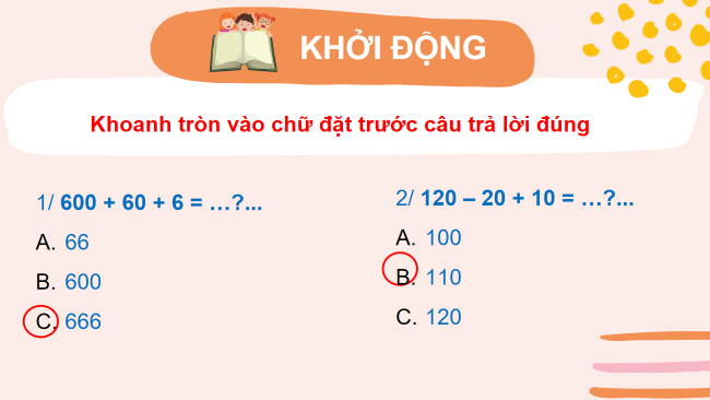 PowerPoint Toán 2 Bài 75: Ôn tập chung