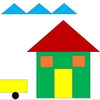 Giáo án mầm non: Chắp ghép các hình học để tạo thành các hình mới khác