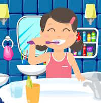 Giáo án mầm non: Truyện Vệ sinh buổi sáng