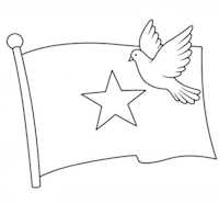 Giáo án mầm non: Tô màu lá cờ Việt Nam