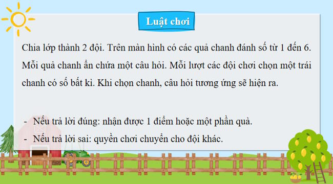 Trò chơi khởi động GDCD 7 Bài 9