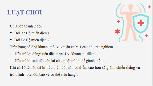 Trò chơi khởi động Giáo dục công dân 8 Bài 7