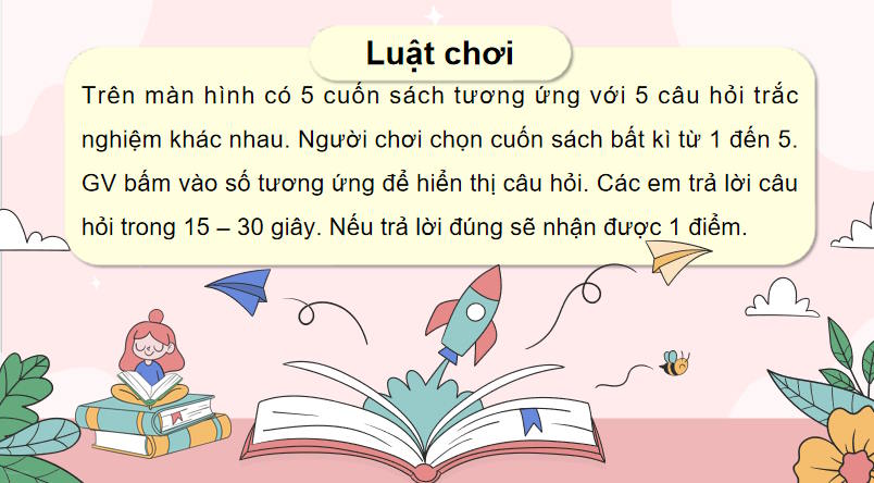 Trò chơi khởi động Giáo dục công dân 8 Bài 9
