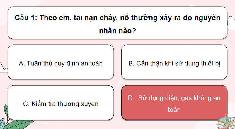 Trò chơi khởi động Giáo dục công dân 8 Bài 9