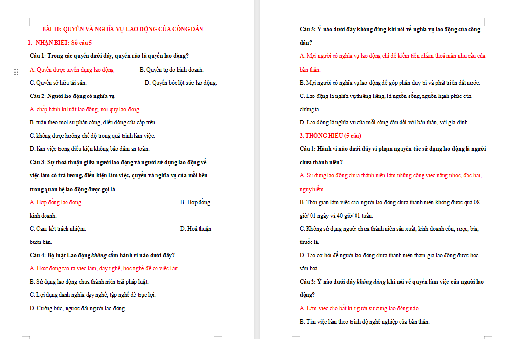 Trò chơi khởi động Giáo dục công dân 8 Bài 10