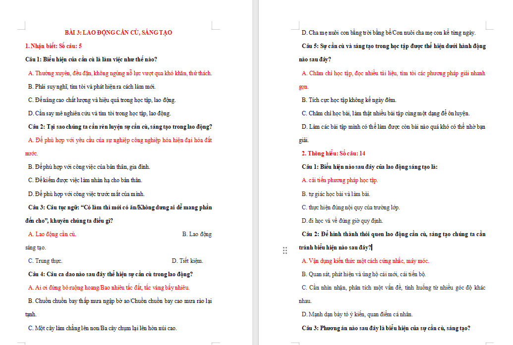 Trò chơi khởi động Giáo dục công dân 8 Bài 3