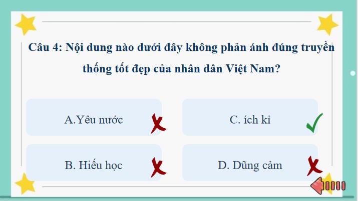 PowerPoint trò chơi khởi động Giáo dục công dân 7 Bài 1
