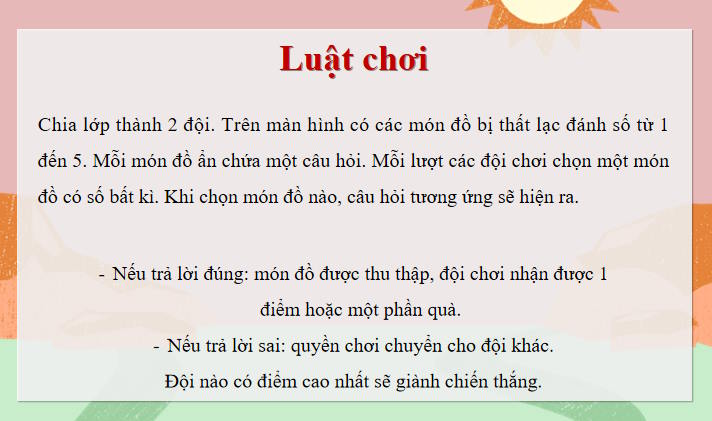 PowerPoint trò chơi khởi động Giáo dục công dân 7 Bài 5