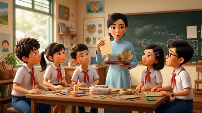 Video AI khởi động Mĩ thuật 7 Bài 14