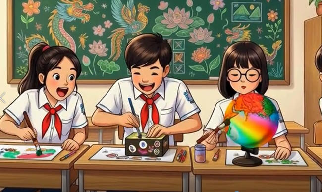 Video AI mở đầu Mĩ thuật lớp 7 Bài 16