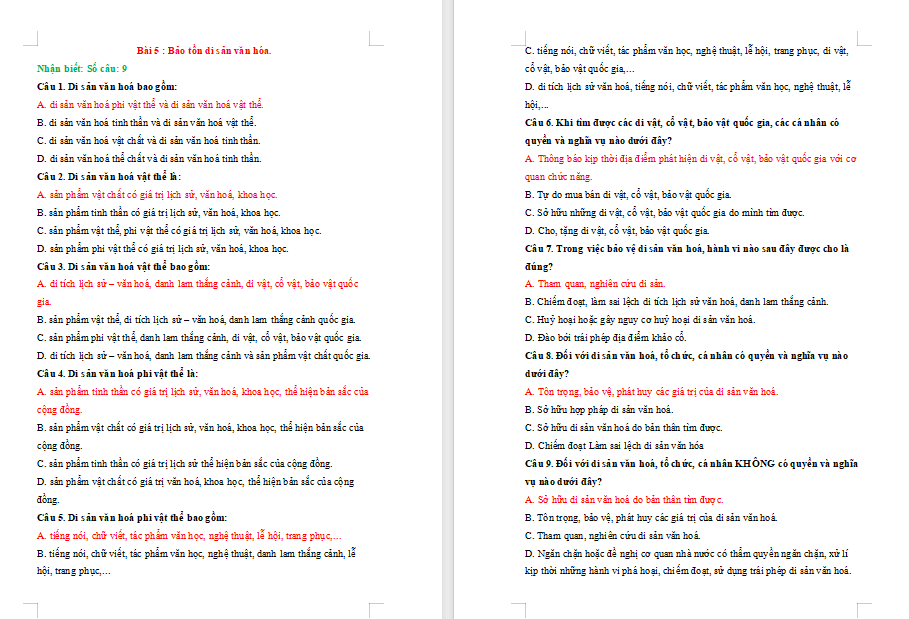 Bài tập Giáo dục công dân 7 Bài 5