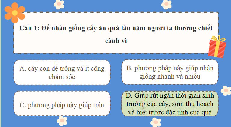 PowerPoint Trò chơi khởi động Khoa học tự nhiên 7