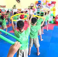 Giáo án mầm non: Bật liên tục qua 3 vòng