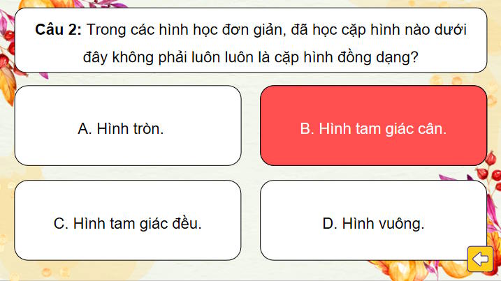 Trò chơi khởi động Toán 8 Bài 37
