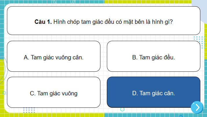 Trò chơi khởi động Toán 8 Bài 38