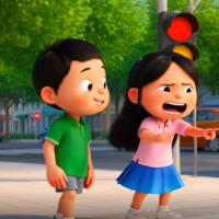 Video AI khởi động Đạo đức 3 Bài 9: Đi bộ an toàn