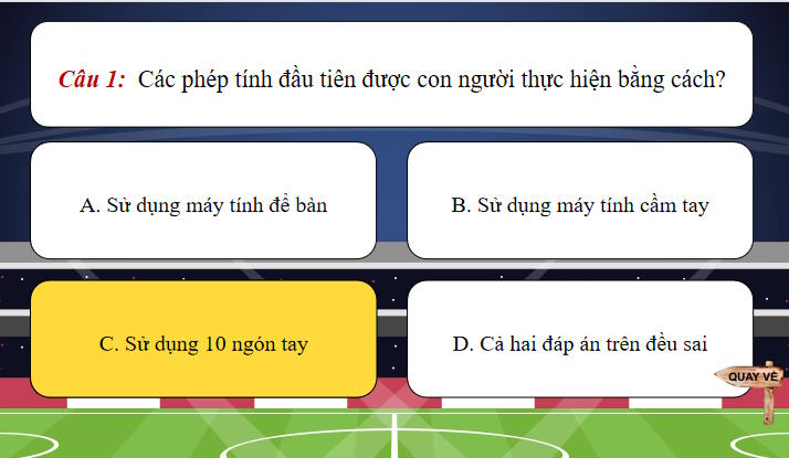 Trò chơi khởi động Tin học 8 Bài 1