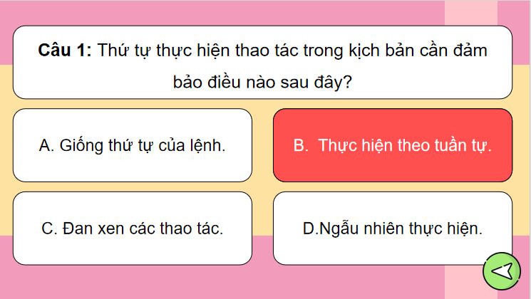 Trò chơi khởi động Tin học 8 Bài 14
