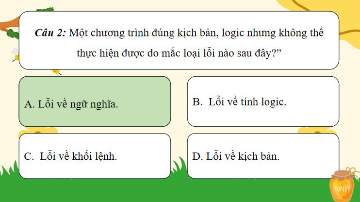 Trò chơi khởi động Tin học 8 Bài 15