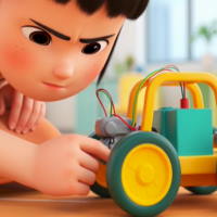 Video AI khởi động Công nghệ 5 Bài 7: Lắp ráp mô hình xe điện chạy bằng pin