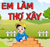  Giáo án mầm non: Thơ Em làm thợ xây