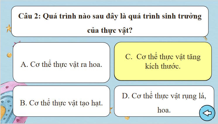 Trò chơi khởi động KHTN 7 Bài 38