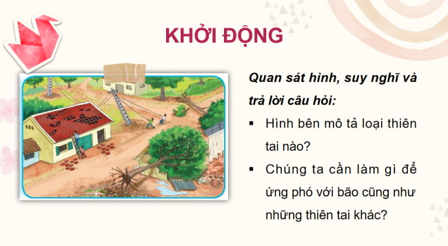 PowerPoint Tự nhiên và xã hội 2 Bài 30: Luyện tập ứng phó với thiên tai