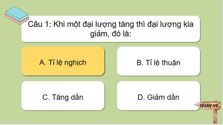 Trò chơi khởi động Toán 8 Bài 23