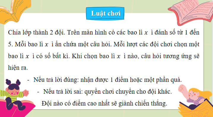 Trò chơi khởi động Toán 8 Bài 26