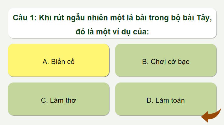 Trò chơi khởi động Toán 8 Bài 29