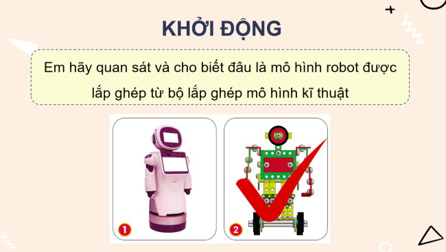 PowerPoint Công nghệ 4 Bài 10: Lắp ghép mô hình Robot