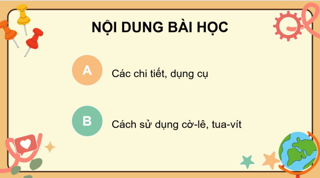 PowerPoint Công nghệ 4 Bài 8: Giới thiệu bộ lắp ghép mô hình kỹ thuật