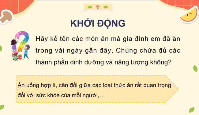 PowerPoint Khoa học 4 Bài 25: Ăn uống khoa học để cơ thể khỏe mạnh