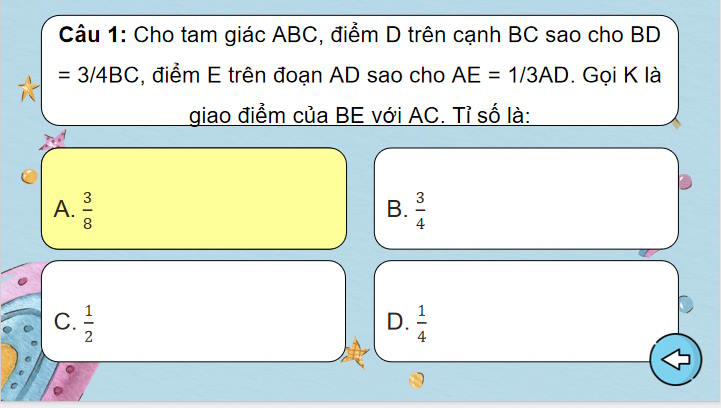 Trò chơi khởi động Toán 8 Bài tập cuối chương 4 