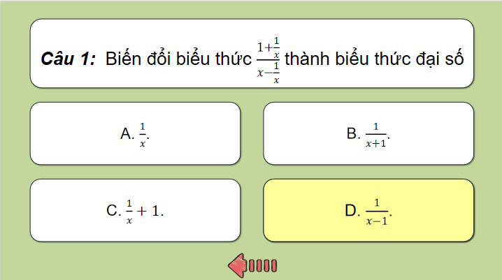 Trò chơi khởi động Toán 8 Bài tập cuối chương 6