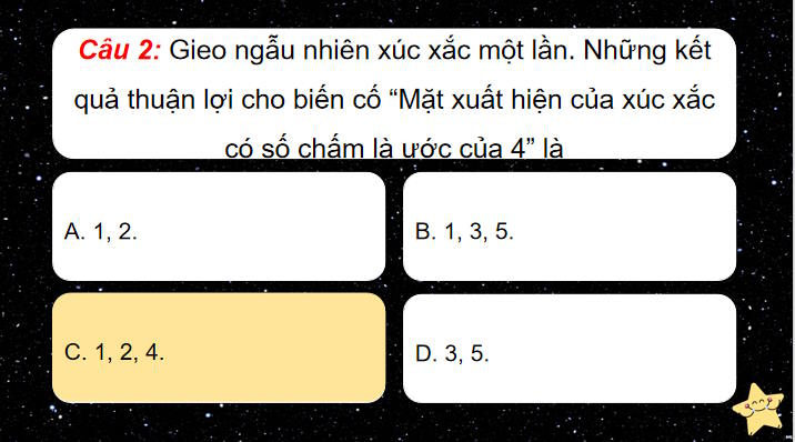 Trò chơi khởi động Toán 8 Bài tập cuối chương 10 