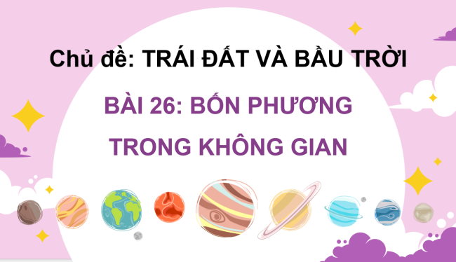 PowerPoint Tự nhiên và xã hội 3 Bài 26: Bốn phương trong không gian