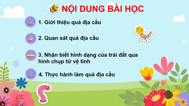 PowerPoint Tự nhiên và xã hội 3 Bài 27: Quả địa cầu - Mô hình thu nhỏ của Trái Đất