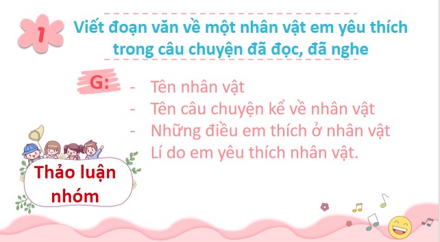 tieng viet 3 bai 24 viet doan van ve nhan vat yeu thich 8*548406